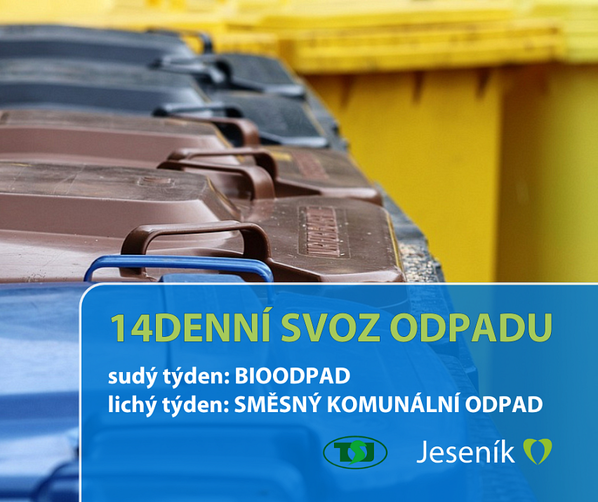 PRAVIDELNÝ „LETNÍ“ SVOZ SMĚSNÉHO KOMUNÁLNÍHO ODPADU A BIOODPADŮ