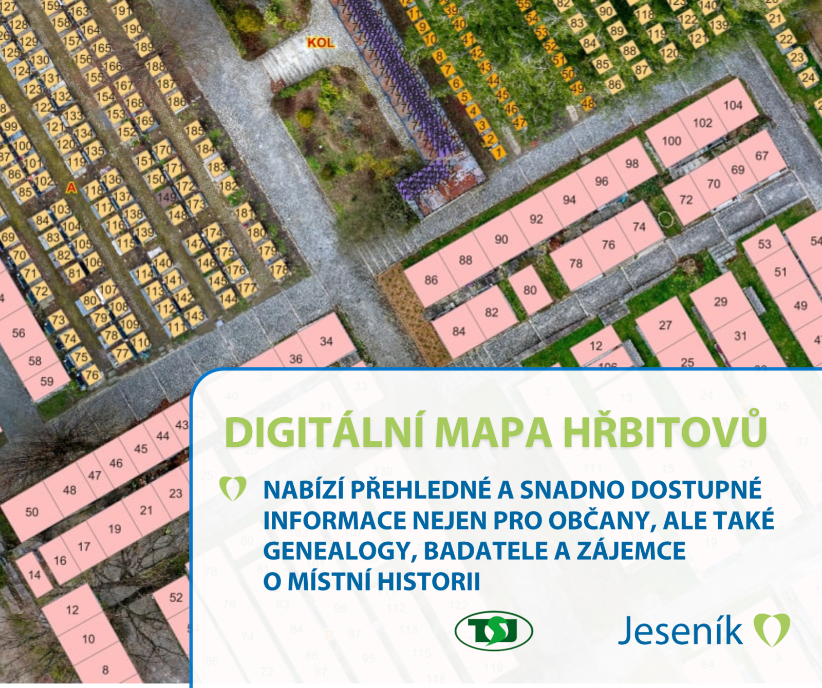 MĚSTO ROZŠIŘUJE SVŮJ GIS. NOVÁ MAPA HŘBITOVŮ POMŮŽE RODINÁM I BADATELŮM