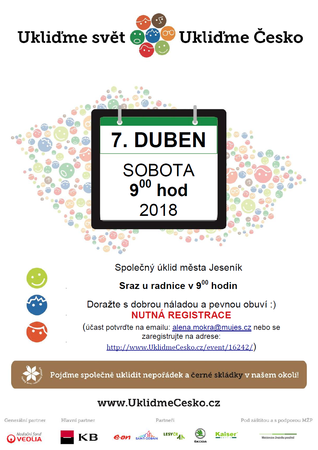 UKLIĎME SVĚT, UKLIĎME ČESKO 2018