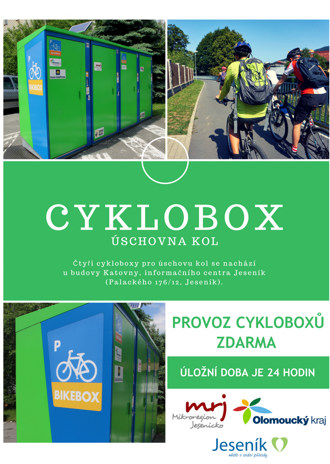 CYKLOBOXY PO ZIMĚ OPĚT V PROVOZU