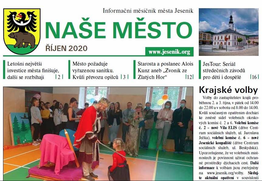 VYCHÁZÍ ŘÍJNOVÉ VYDÁNÍ NAŠEHO MĚSTA