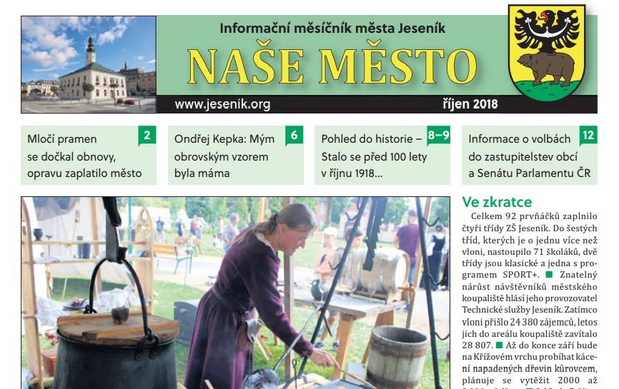 ŘÍJNOVÉ VYDÁNÍ NAŠEHO MĚSTA