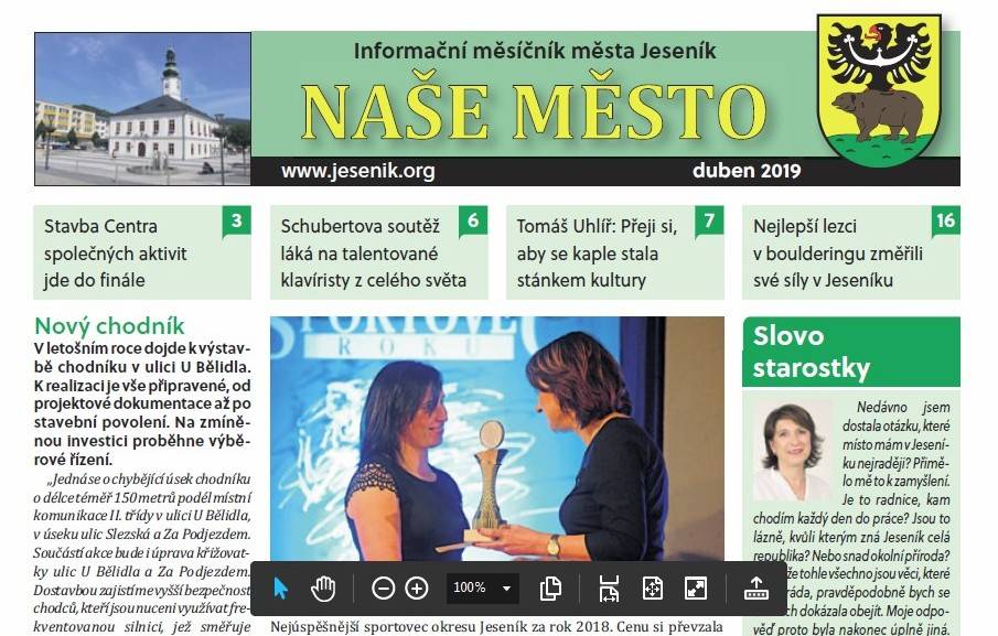 DUBNOVÉ ČÍSLO NAŠEHO MĚSTA