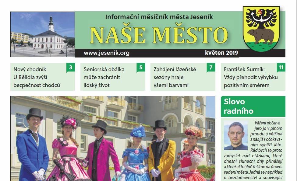 KVĚTNOVÉ VYDÁNÍ NAŠEHO MĚSTA