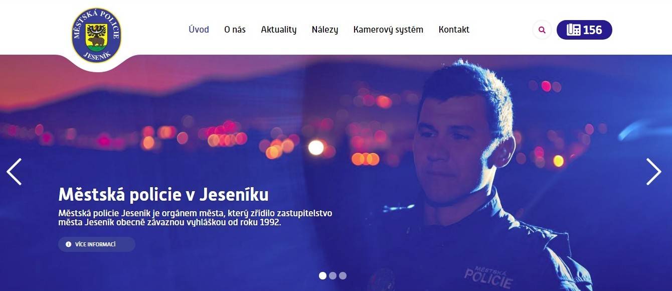 MĚSTSKÁ POLICIE MÁ SVŮJ WEB