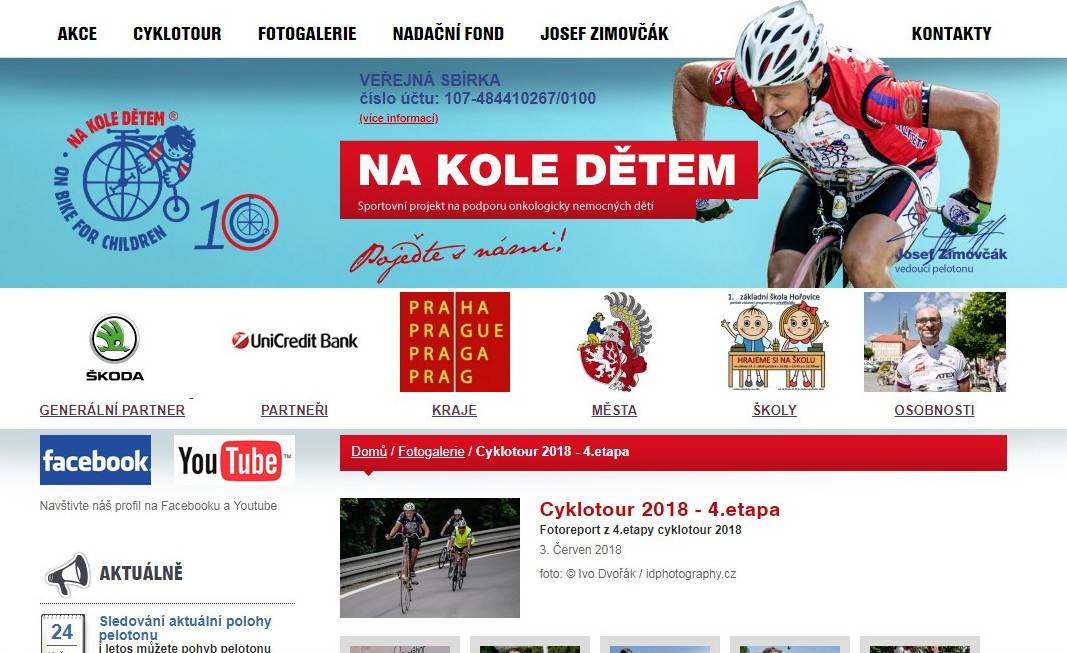 CYKLOTOUR POMÁHÁ DĚTEM