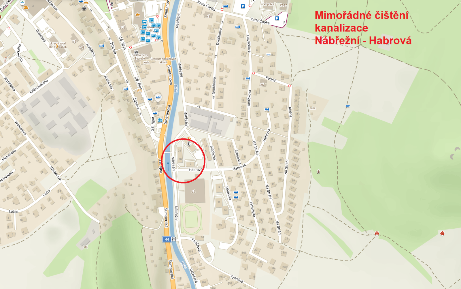 MIMOŘÁDNÉ ČIŠTĚNÍ KANALIZACE
