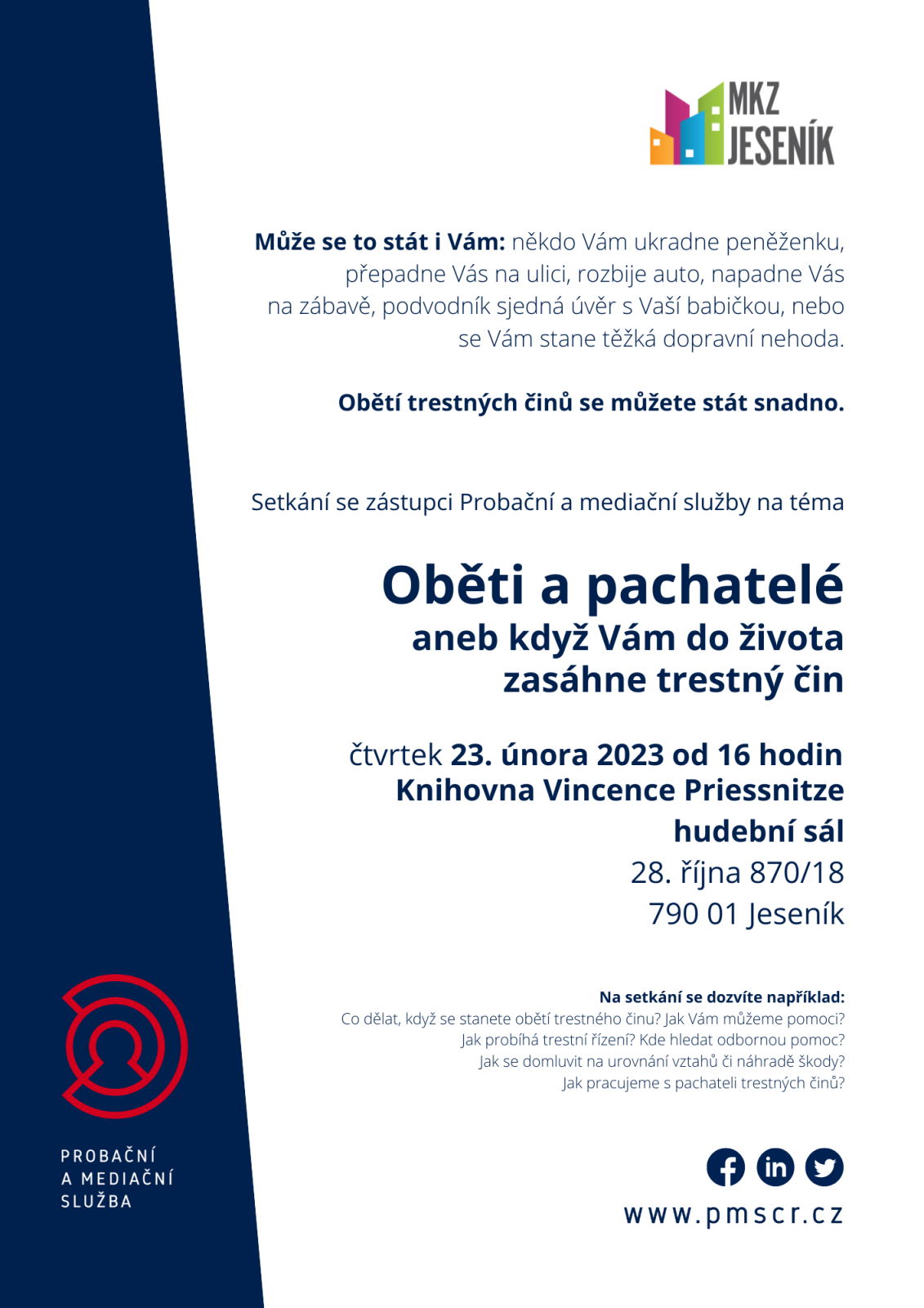 POZVÁNKA NA BESEDU
