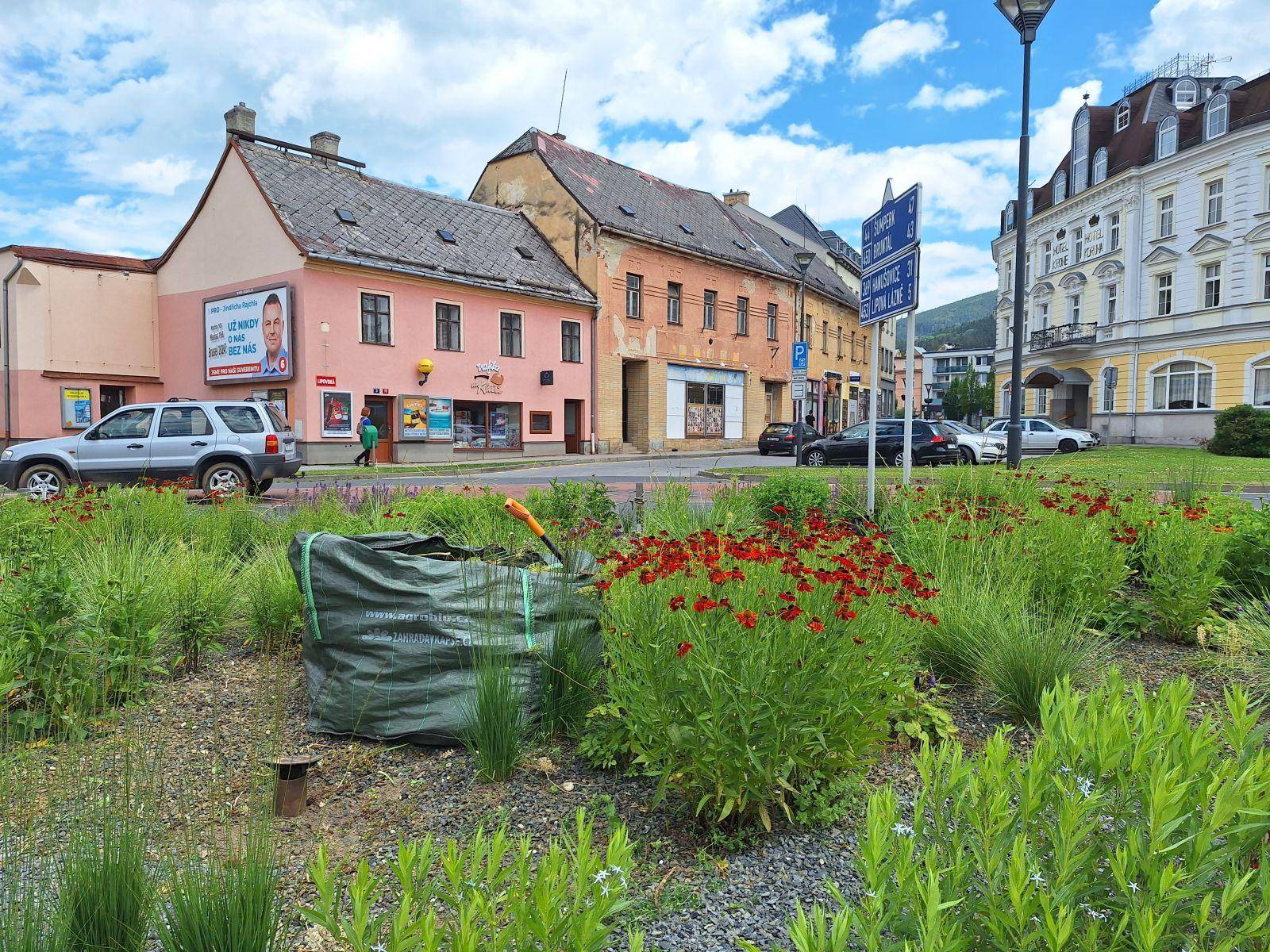 V OBLOUKU POKVETE VÍCE BAREVNÝCH KVĚTIN