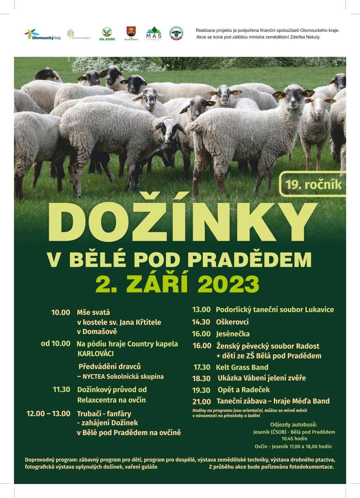 DOŽÍNKY 2023