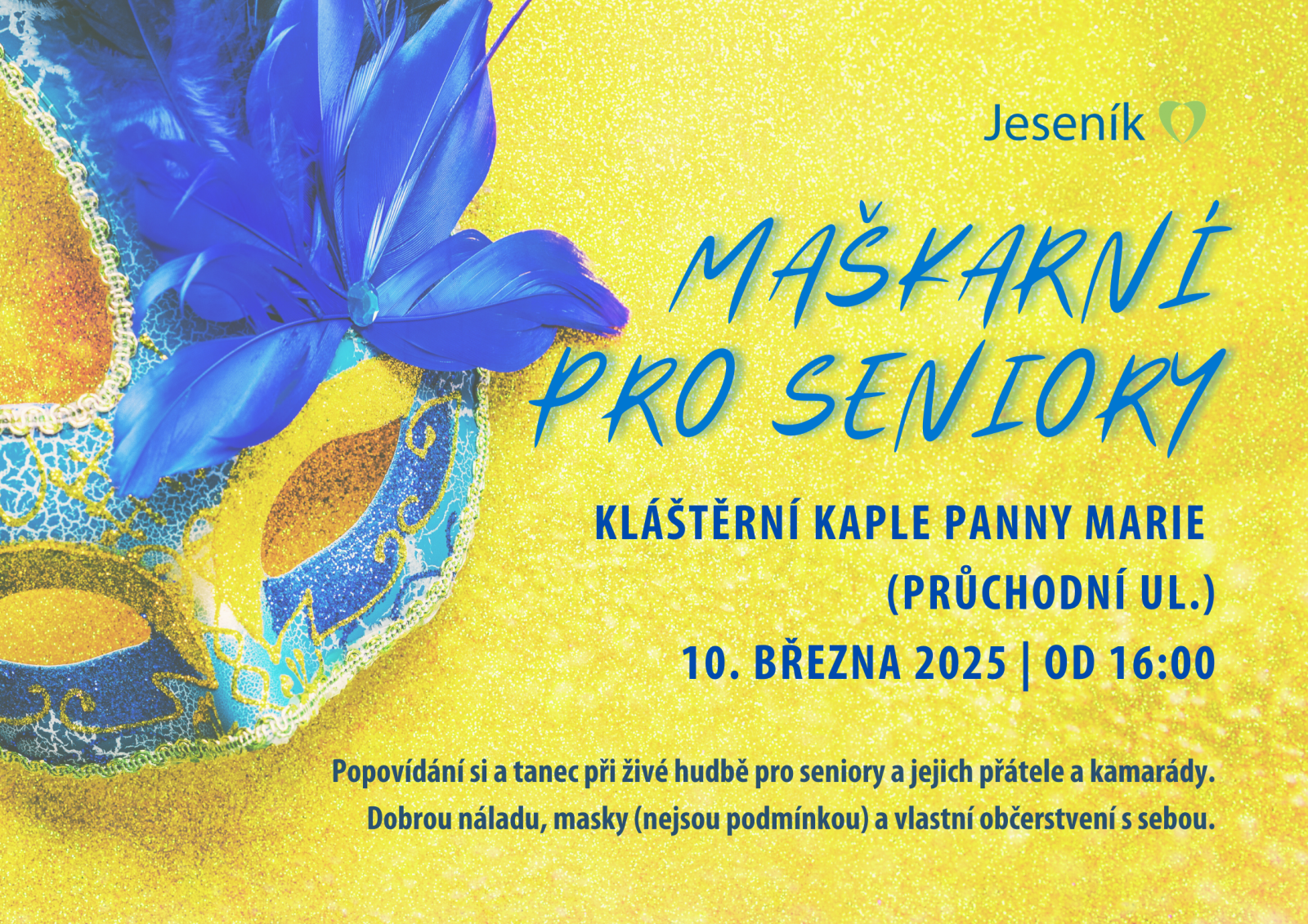 MAŠKARNÍ PRO SENIORY