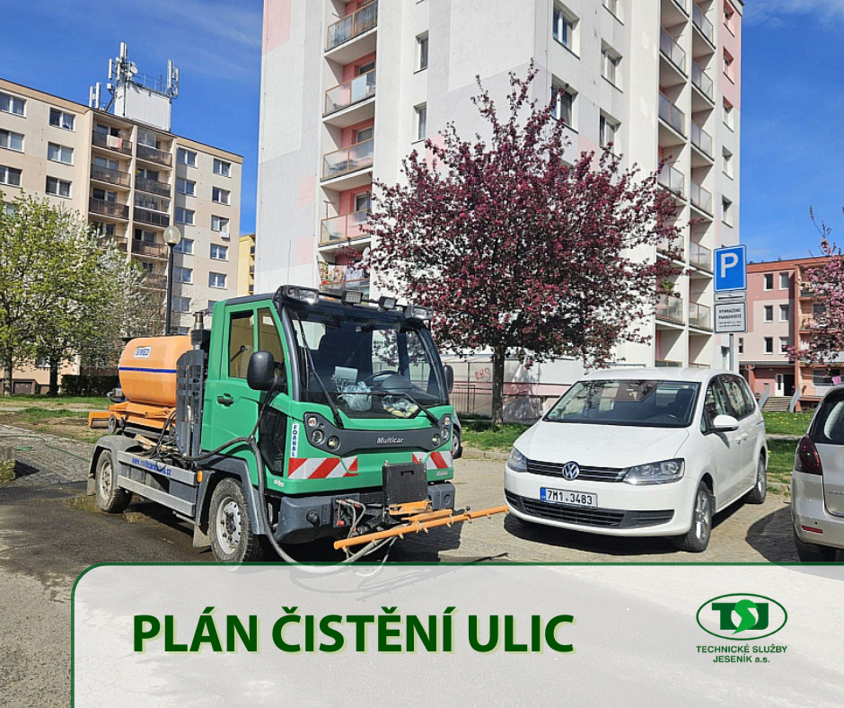 ČIŠTĚNÍ ULIC V TÝDNU OD 2. ČERVNA
