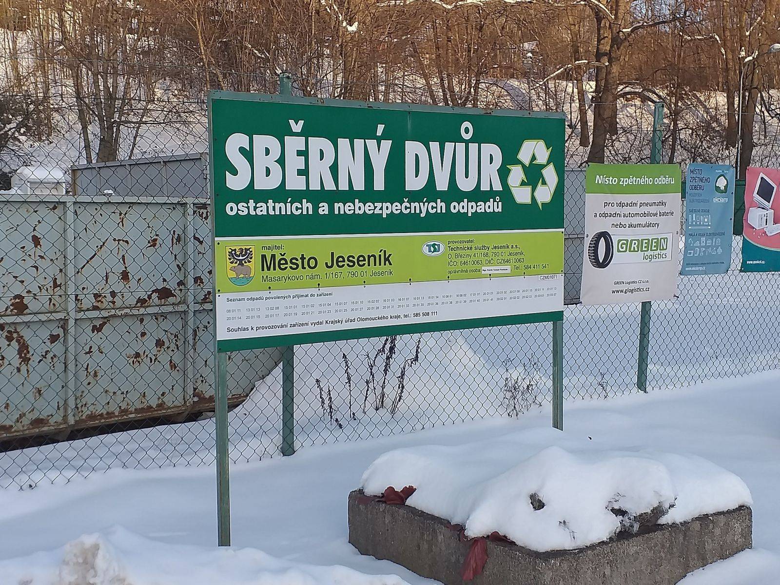 PROVOZNÍ DOBA SBĚRNÝCH DVORŮ A RE-USE CENTRA O SVÁTCÍCH