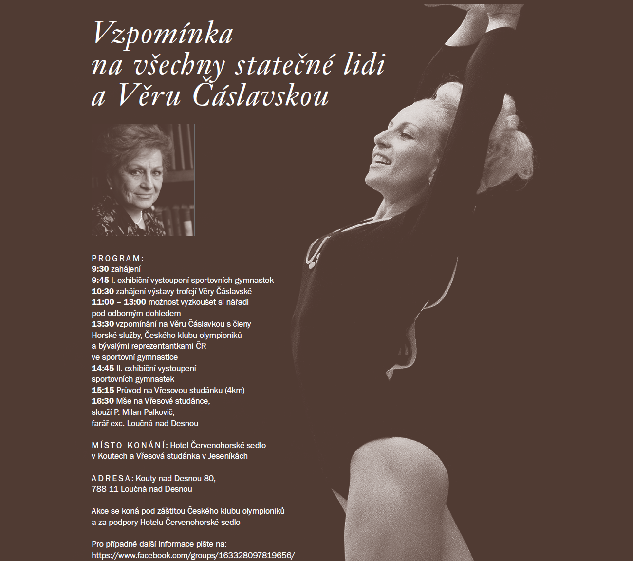VZPOMÍNKA NA VŠECHNY STATEČNÉ LIDI A NA VĚRU ČÁSLAVSKOU