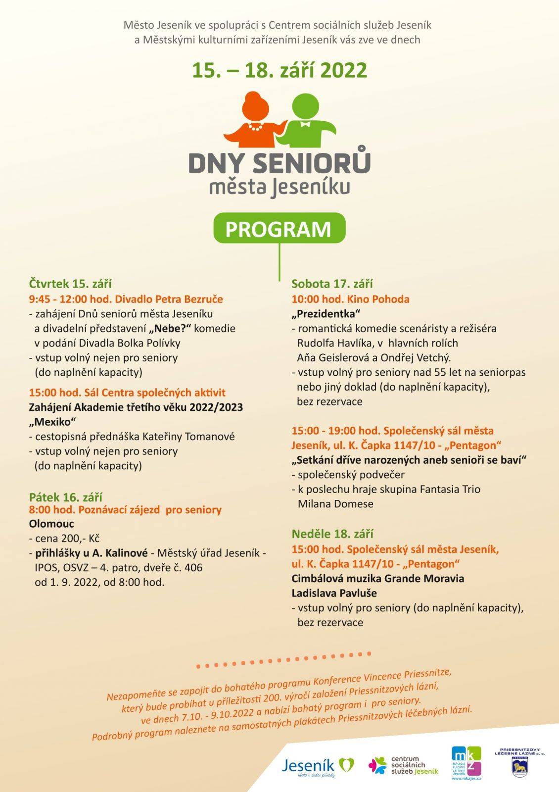 DNY SENIORŮ JIŽ TENTO TÝDEN
