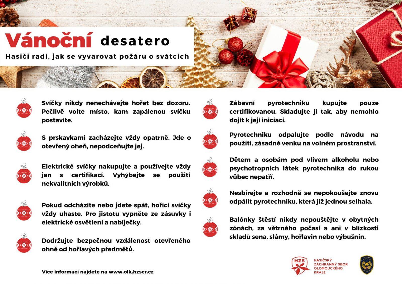 HASIČI RADÍ: JAK SE VYVAROVAT POŽÁRU O SVÁTCÍCH