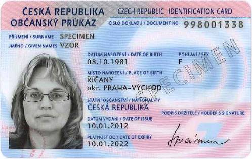 AGENDA OBČANSKÝCH PRŮKAZŮ A CESTOVNÍCH DOKLADŮ MIMO PROVOZ