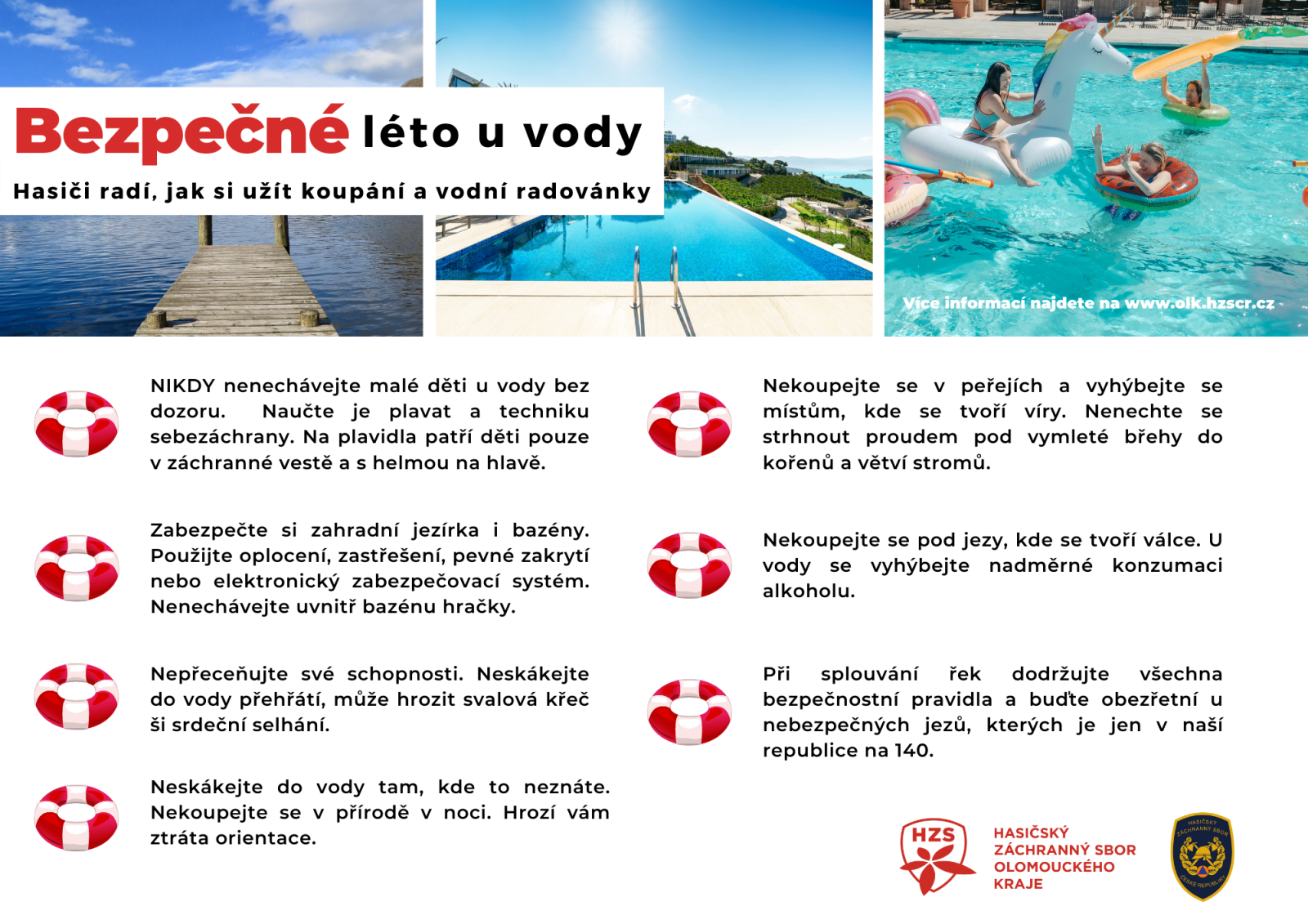 HASIČI RADÍ: UŽIJTE SI BEZPEČNÉ LÉTO U VODY