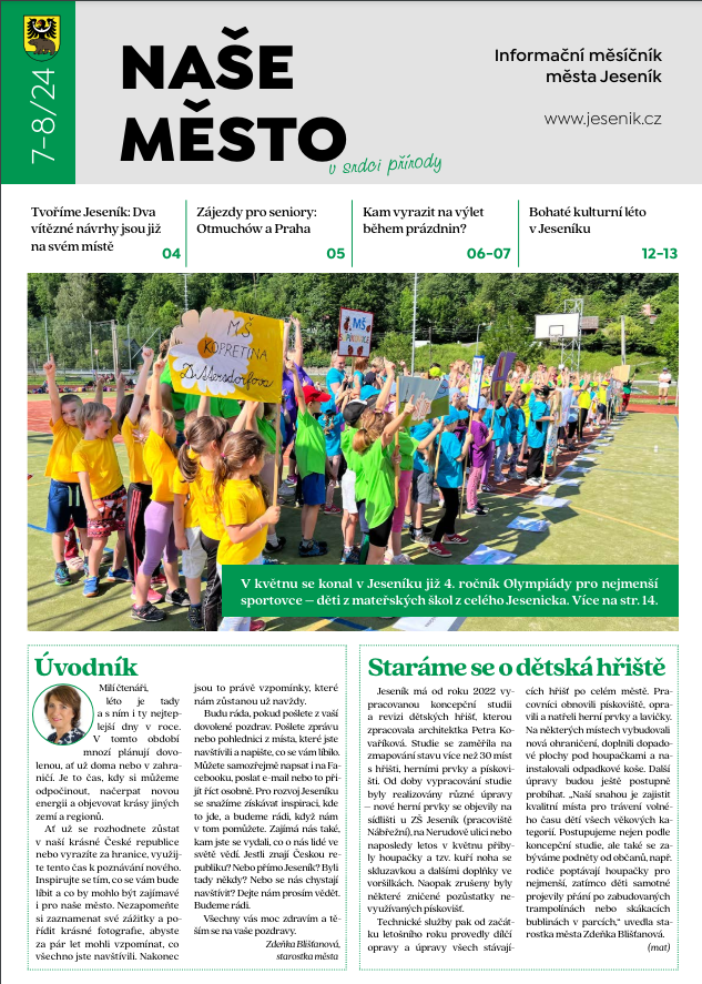 PRÁZDNINOVÝ ZPRAVODAJ NAŠE MĚSTO