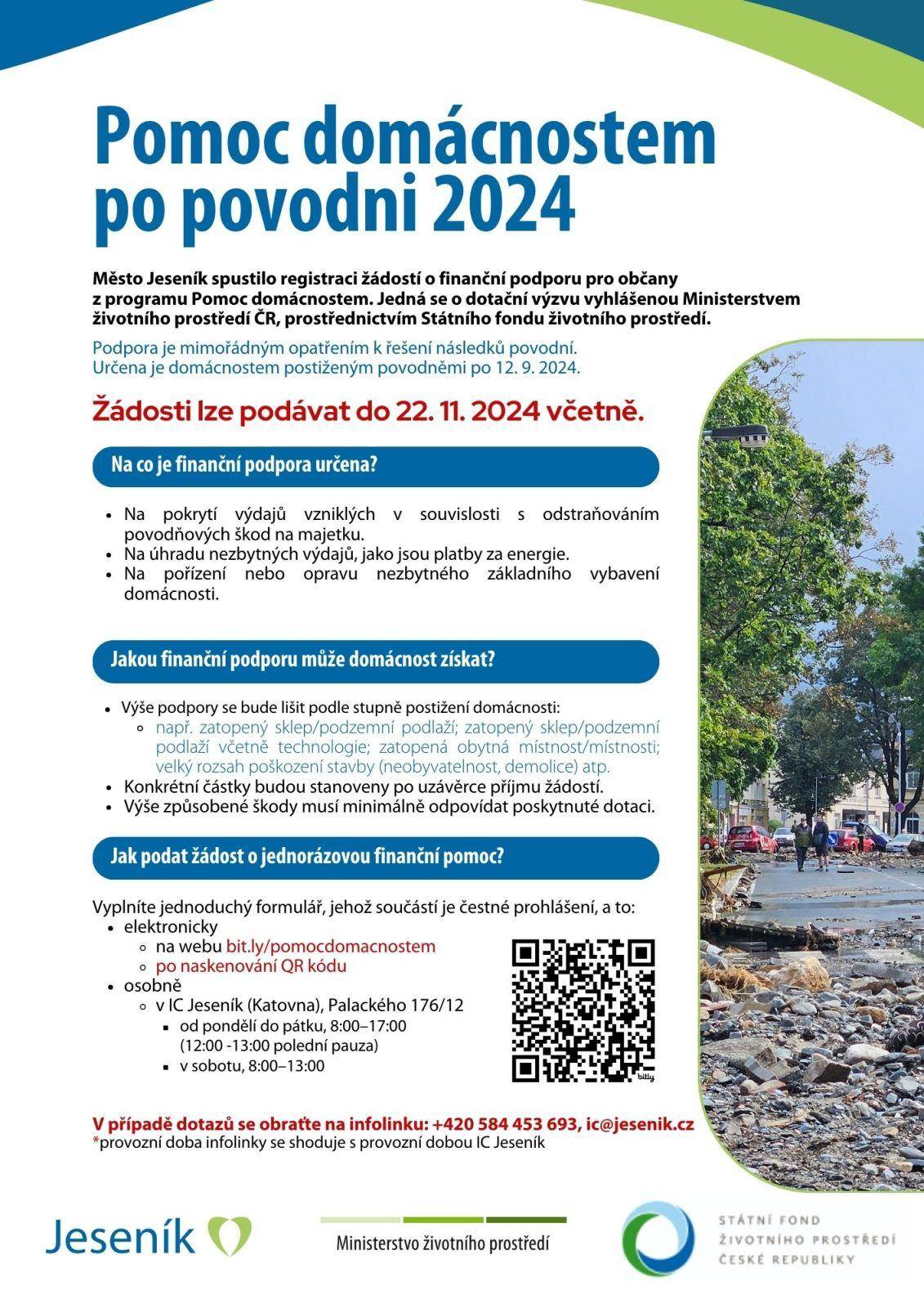 POMOC DOMÁCNOSTEM PO POVODNI 2024