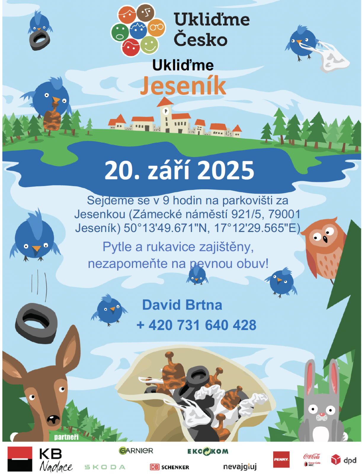 ÚKLIDOVÁ AKCE „SRDCEM PRO ČISTÝ JESENÍK“ PROBĚHNE 20. ZÁŘÍ