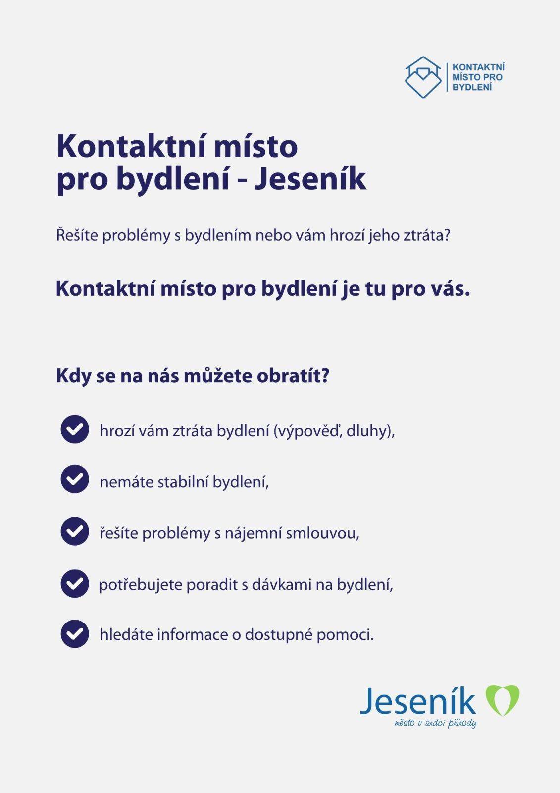 MĚSTO ZŘÍDILO NOVÉ KONTAKTNÍ MÍSTO, KTERÉ POMŮŽE S BYDLENÍM