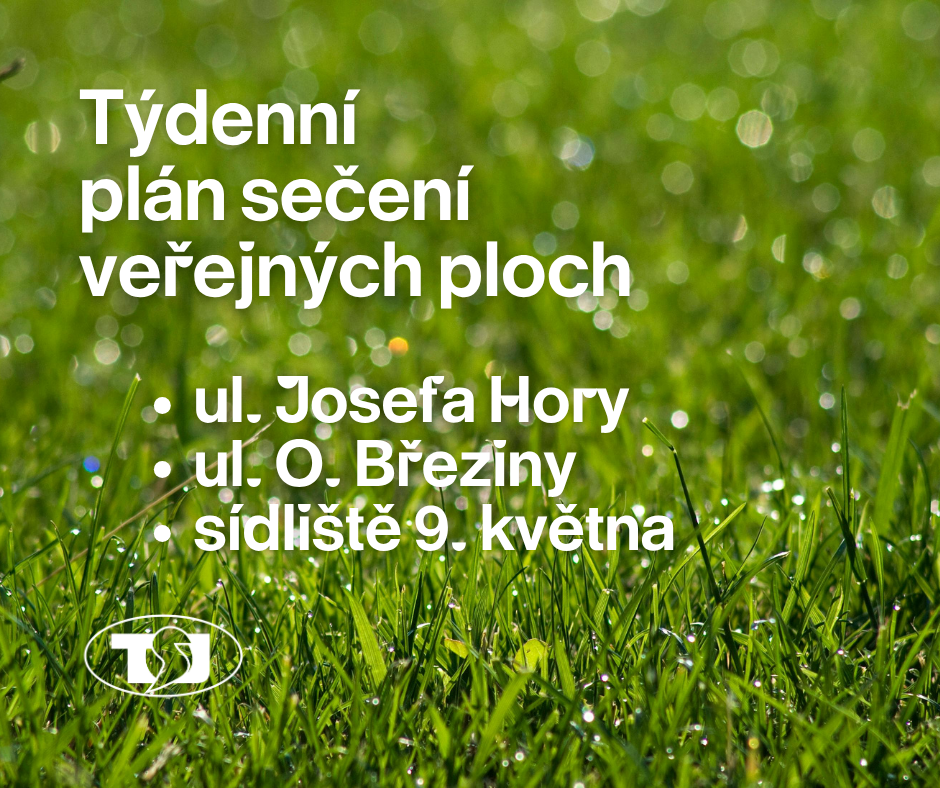 SEČENÍ VEŘEJNÉ ZELENĚ V TÝDNU DO 17. ČERVENCE