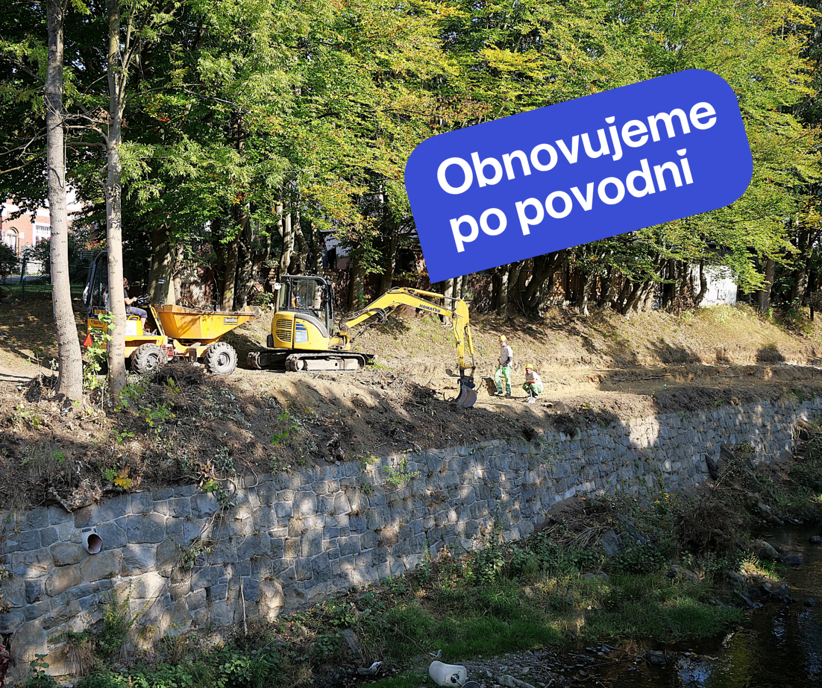 V ZÁŘÍ ODSTARTOVALA OBNOVA TRASY DO SMETANOVÝCH SADŮ