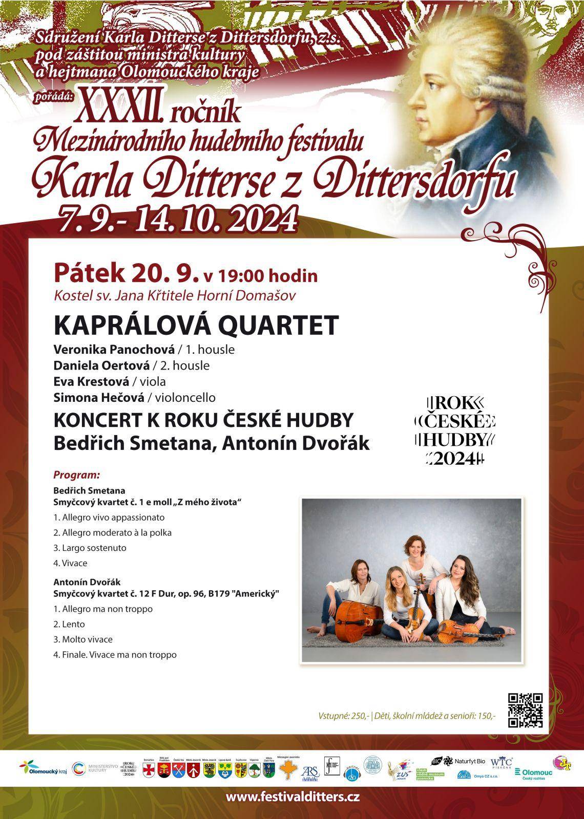 PŘELOŽENO XXXII. ročník Mezinárodního hudebního festivalu Karla Ditterse z Dittersdorfu - 6. koncert