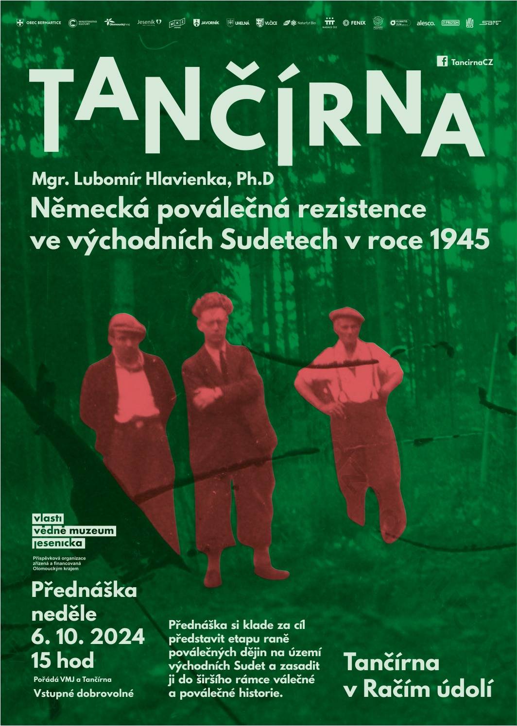 Německá poválečná rezistence ve východních Sudetech v roce 1945 - přednáška VMJ v Tančírně