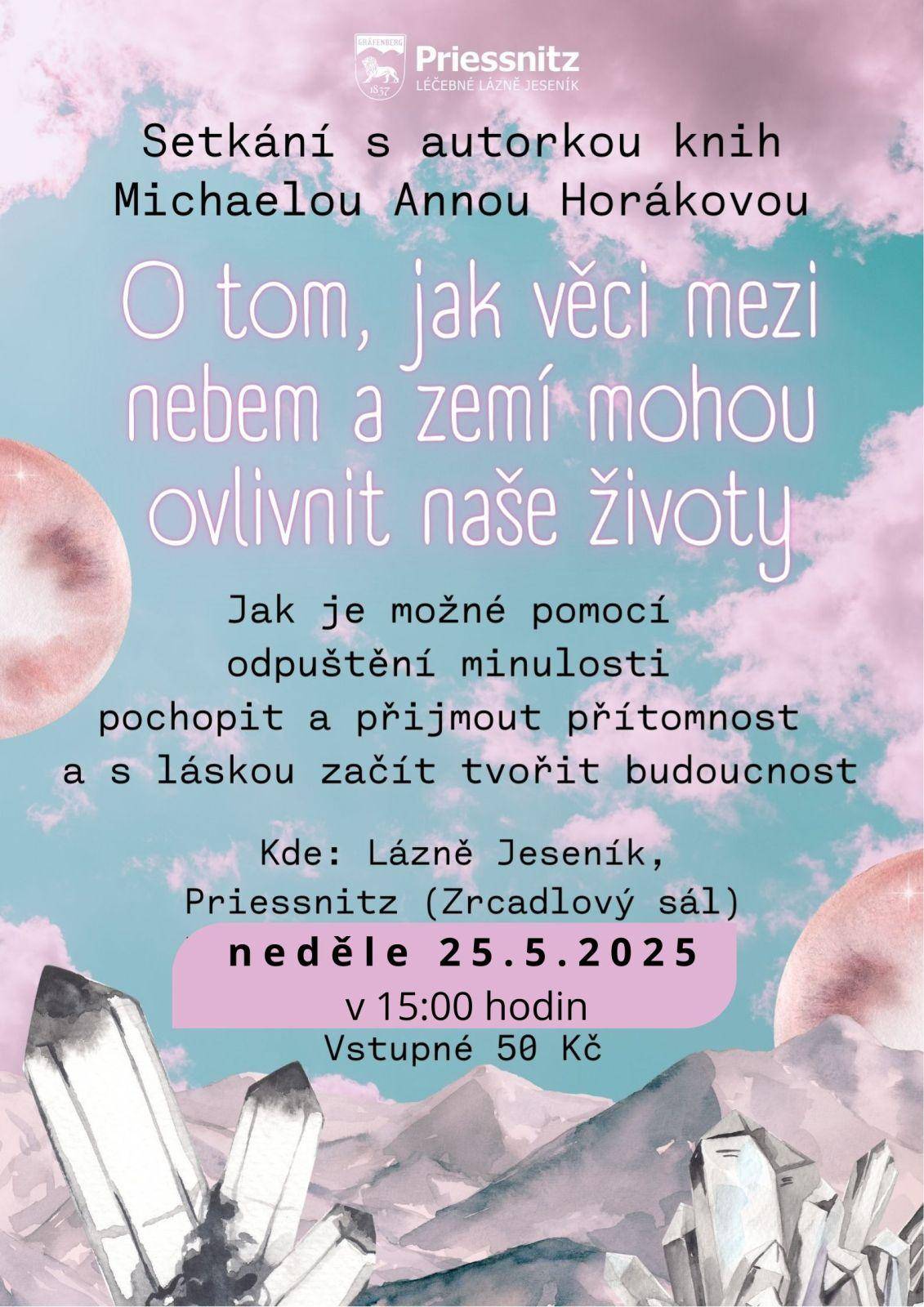 SETKÁNÍ S AUTORKOU KNIH MICHAELOU ANNOU HORÁKOVOU