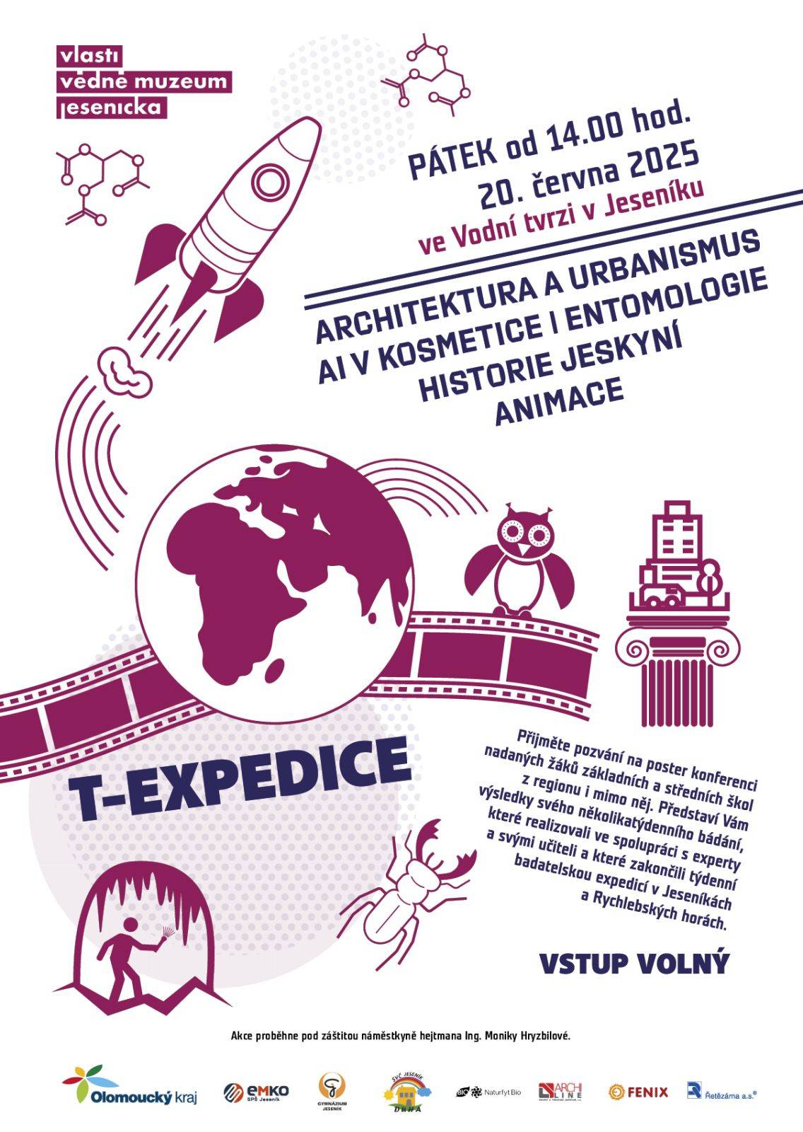 Záverečná poster konference T-EXPEDICE JESENÍKY 2025