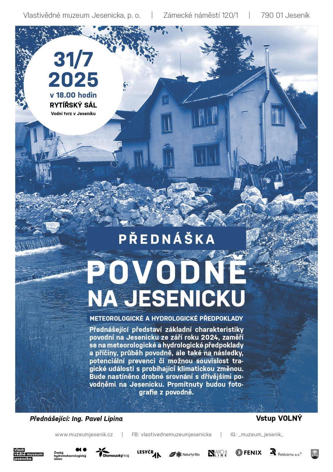 Povodně na Jesenicku. Meteorologické a hydrologické předpoklady.
