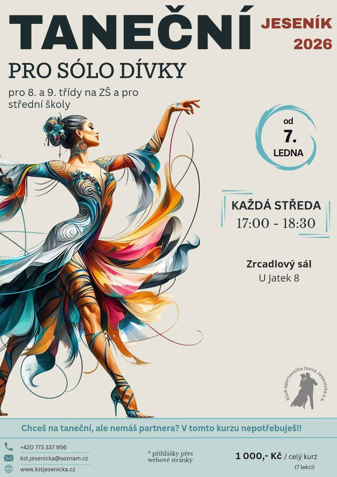 TANEČNÍ PRO SÓLO DÍVKY JESENÍK 2026
