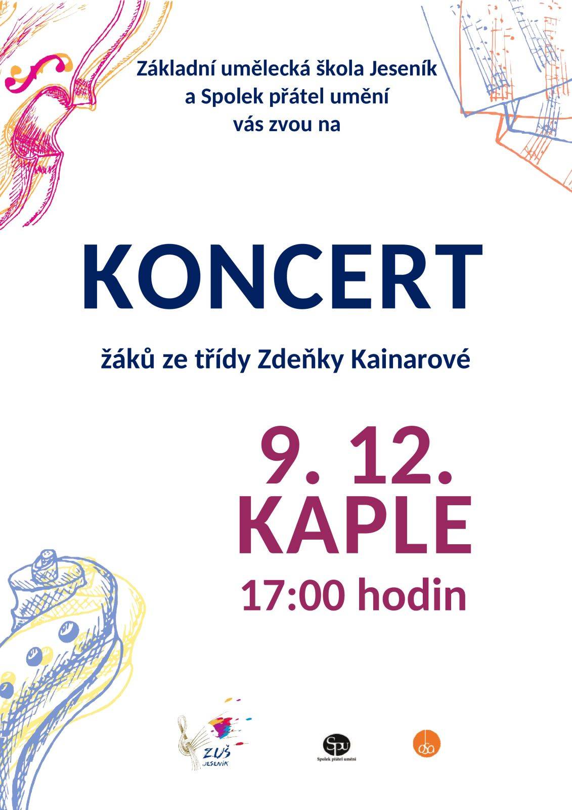 Koncert žáků ze třídy Zdeňky Kainarové