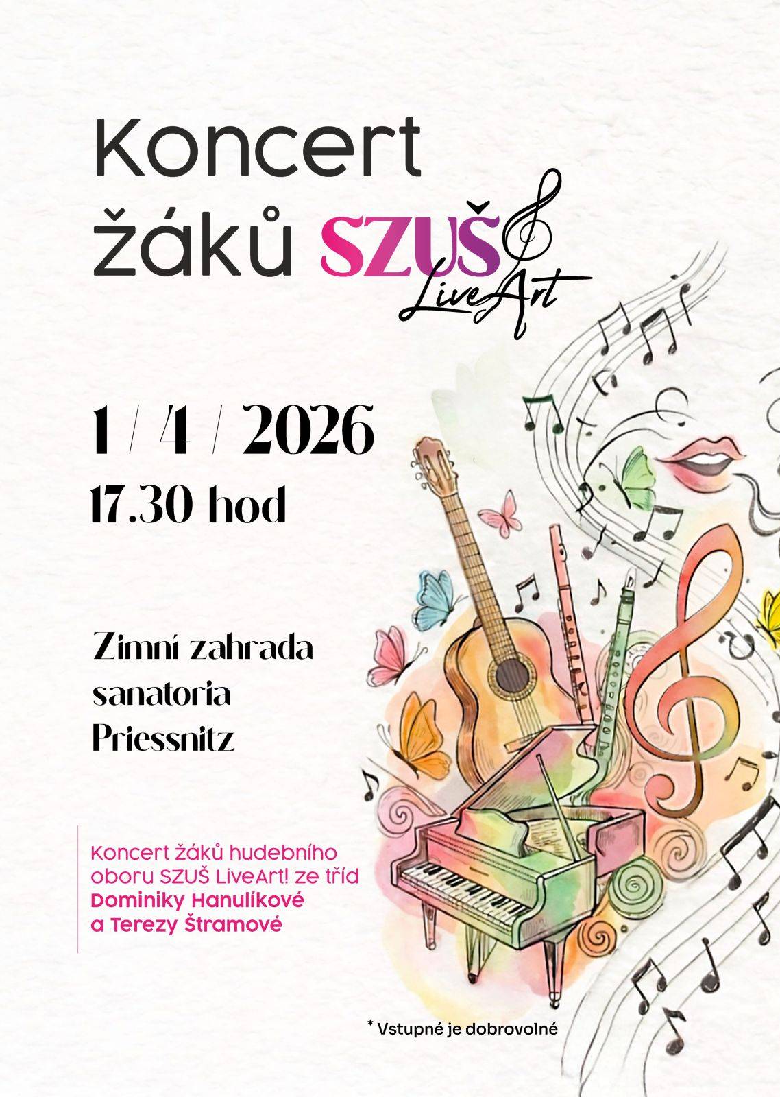 KONCERT ŽÁKŮ SZUŠ LiveArt!