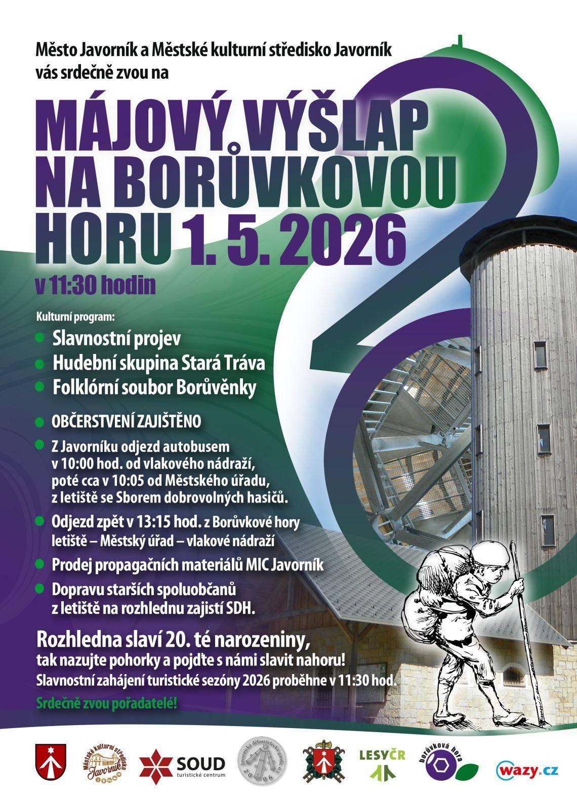 Májový výšlap na Borůvkovou horu