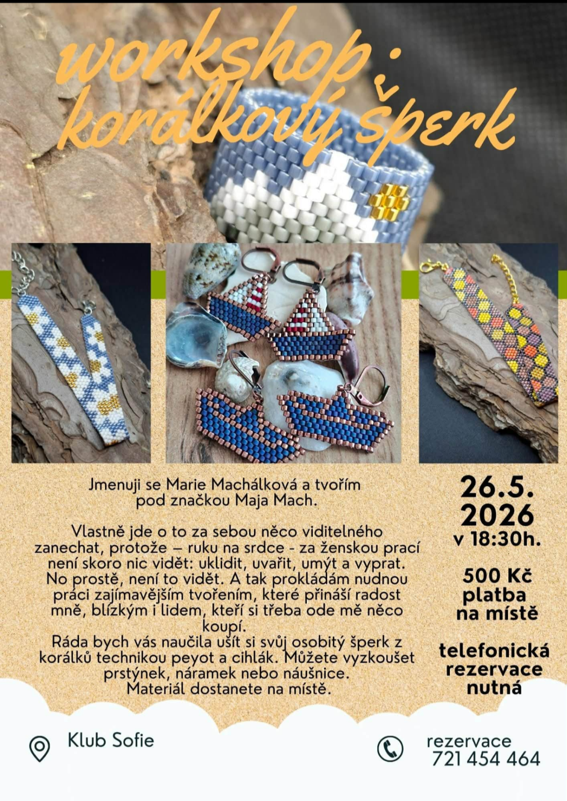 WORKSHOP – KORÁLKOVÝ ŠPERK