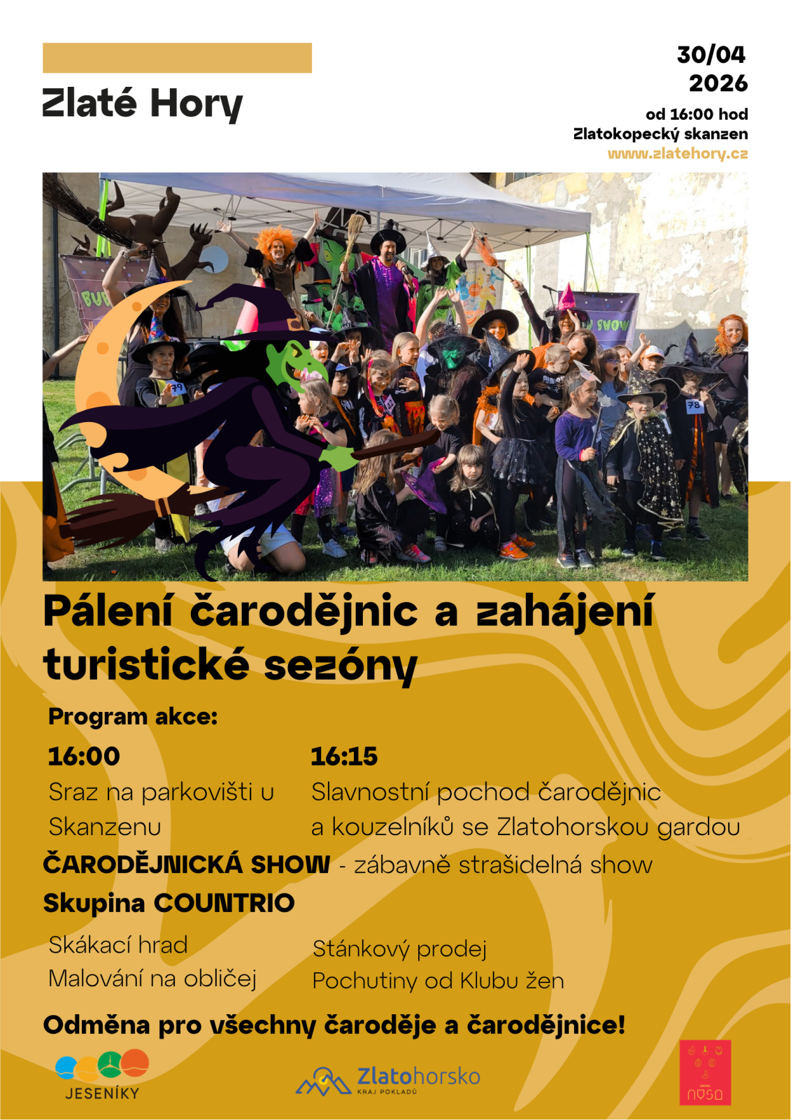 PÁLENÍ ČARODĚJNIC A ZAHÁJENÍ TURISTICKÉ SEZÓNY