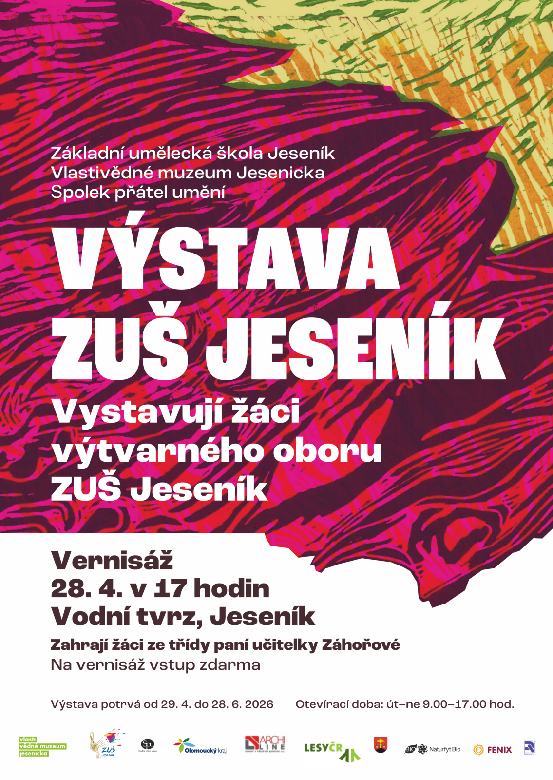 Výstava žáků ZUŠ Jeseník