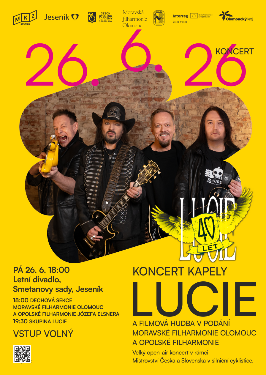 KONCERT KAPELY LUCIE A FILMOVÁ HUDBA V PODÁNÍ MORAVSKÉ FILHARMONIE OLOMOUC A OPOLSKÉ FILHARMONIE