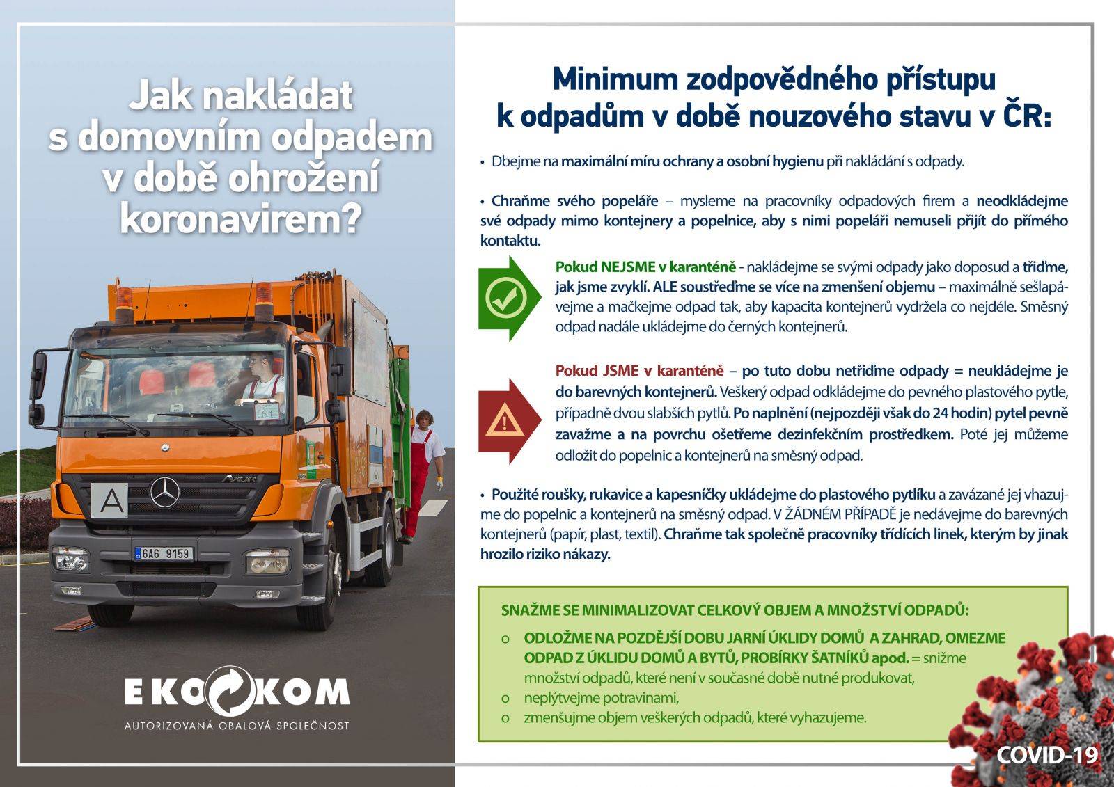 EKOKOM radí jak třídit odpad