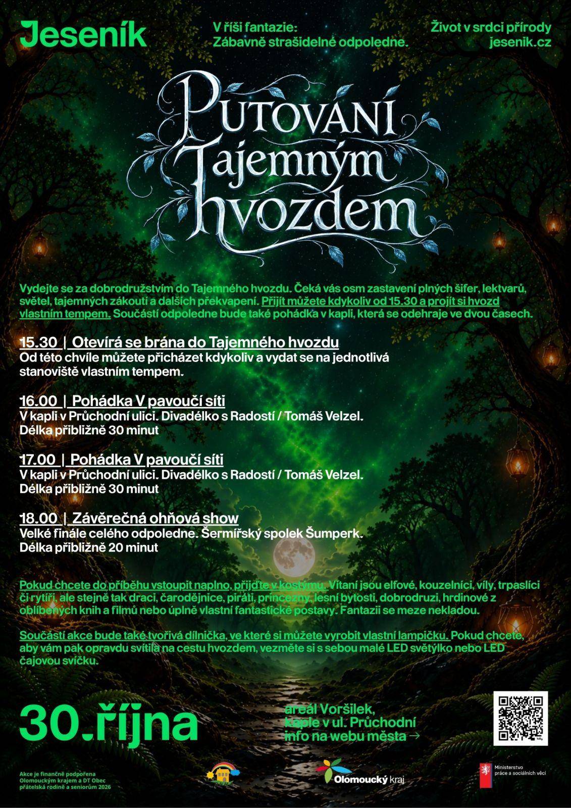 Putování tajemným hvozdem - PROGRAM