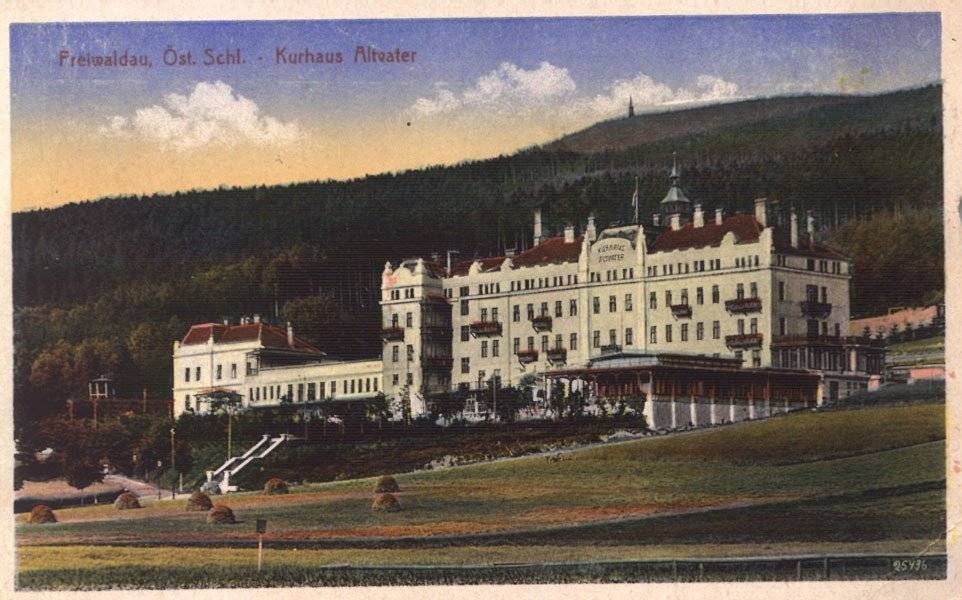 Sanatorium Altvater v Jeseníku v roce 1918 