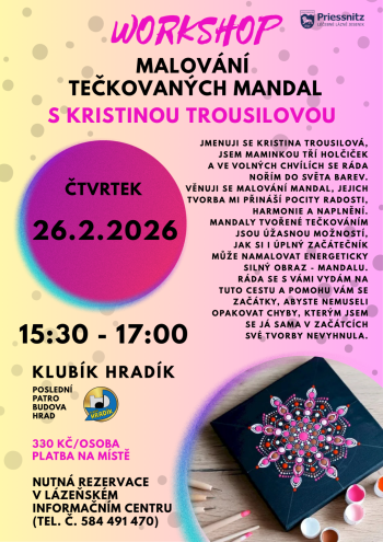 WORKSHOP - MALOVÁNÍ TEČKOVANÝCH MANDAL
