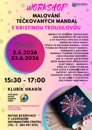 WORKSHOP - MALOVÁNÍ TEČKOVANÝCH MANDAL