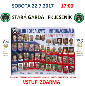 STARÁ GARDA SE UTKÁ S FOTBALOVÝMI LEGENDAMI