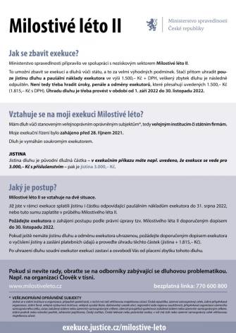 MILOSTIVÉ LÉTO KONČÍ 30. LISTOPADU
