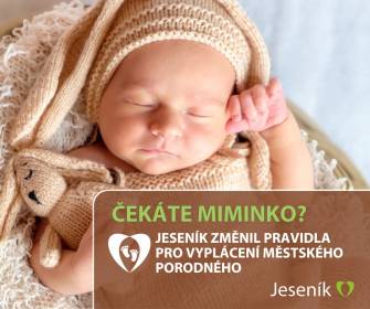 ČEKÁTE MIMINKO? MĚSTSKÉ PORODNÉ MÁ NOVÁ PRAVIDLA