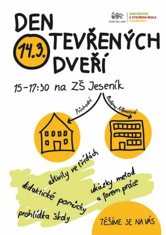 DEN OTEVŘENÝCH DVEŘÍ NA ZŠ JESENÍK